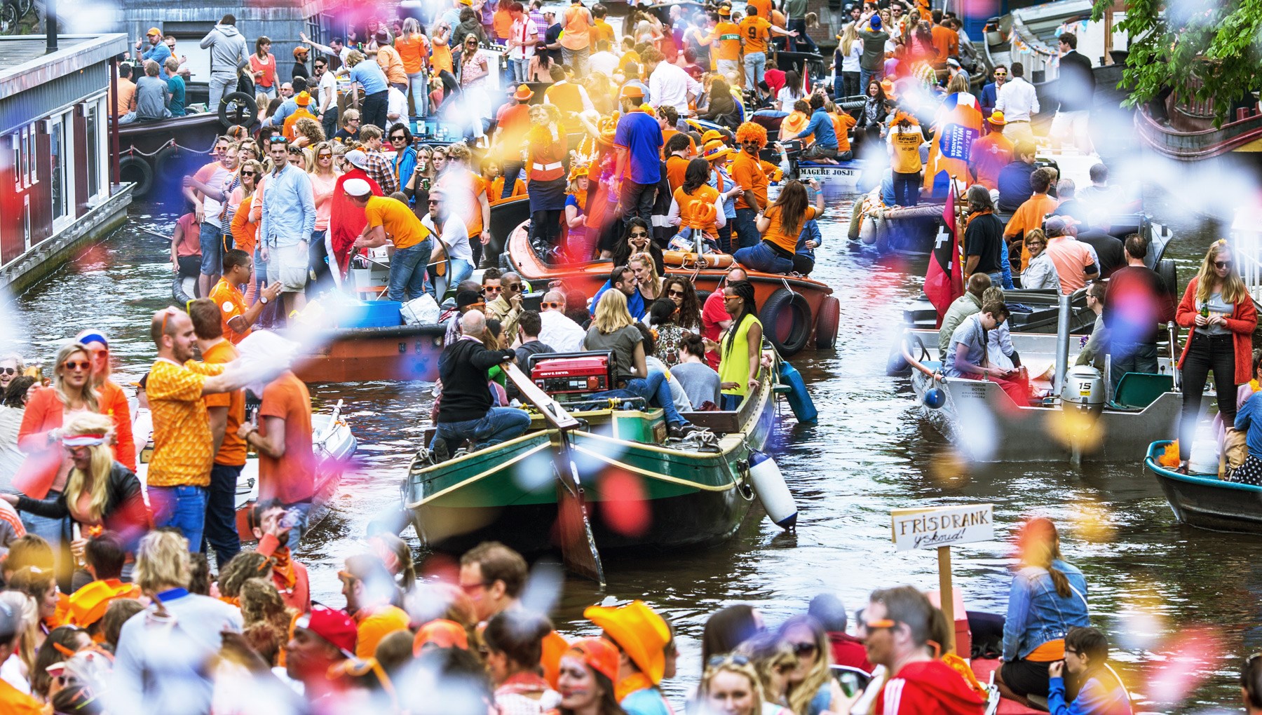 King's Day on the Amsterdam canals